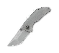 We Knife Thug Grigio Manico in Titanio Lucidato a Mano 2103B