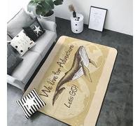 We Live for Adventure - Tappeto decorativo per soggiorno, antiscivolo, lavabile, 203 x 147 cm, decorazione per interni, camera da letto e soggiorno