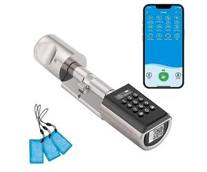 WE.LOCK PCB41 Serratura Smart con password e Bluetooth,Serratura digitale WIFI e RFID Card,livello di impermeabilità IP65,Srratura porta blindata facile da installare