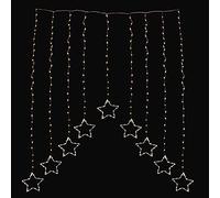 We Love Christmas Tenda Luminosa Arco di Stelle 308 nanoled Bianco Caldo Filo Metallico 120x120cm