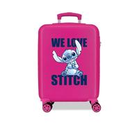 We Love Stitch Trolley Abs 55 Cm 4 Ruote Fuchsia