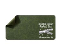 We Love You Every Day - Tappetino per mouse in pelle rustica personalizzata con nome, regalo pratico per ufficio, con nome, padre, figlio, pugno, pancione, tappetino per mouse stampato personalizzato