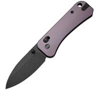 WE Manico in Alluminio Viola Lama Black Stonewashed CPM S35VN Blocco a Barra Trasversale WE2307