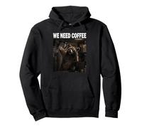 We Need Coffee Macchina da caffè Amante degli Animali Felpa con Cappuccio