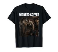 We Need Coffee Macchina da caffè Amante degli Animali Maglietta