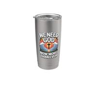 We Need God Now More Than Ever Bicchiere termico in acciaio inox doppia parete