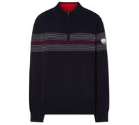 We Norwegians - Signature ZipUp - Pullover in lana merino L blu