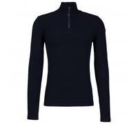 We Norwegians - Tryvann Colblock Zipup - Maglia a manica lunga merino S nero