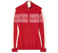 We Norwegians - Women's Signature 1/4-Zip - Pullover in lana merino XS rosso