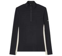 We Norwegians - Women's Voss 1/4-Zip - Pullover in lana merino L nero