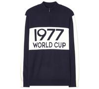 We Norwegians - Worldcup ZipUp - Pullover in lana merino L blu