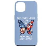 We Only Need One Monarch & It's a Butterfly Floral No Kings Custodia per iPhone 13