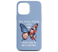 We Only Need One Monarch & It's a Butterfly Floral No Kings Custodia per iPhone 13 Pro Max