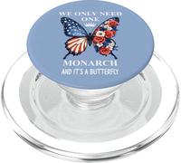 We Only Need One Monarch & It's a Butterfly Floral No Kings PopSockets PopGrip per MagSafe