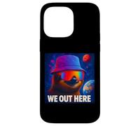 We Out Here, Cool Lazy Sloth Illustration Graphic Designs Custodia per iPhone 14 Pro Max