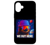 We Out Here, Cool Lazy Sloth Illustration Graphic Designs Custodia per iPhone 16 Plus