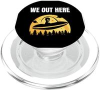 We Out Here - UFO divertente rapimento alieno - Gli alieni sono reali PopSockets PopGrip per MagSafe
