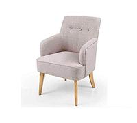 SEDIA POLTRONA TESSUTO SCANDINAVO LEGNO TORTORA CLASSICA MODERNA h856065 cm