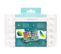 We R Memory Keepers American Crafts Stamping Kit-Daubers with Case-Confezione da 41, Carta, Multicolore, taglia unica