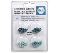 We R Memory Keepers Eyelets Standard 60/Pkg-Aqua