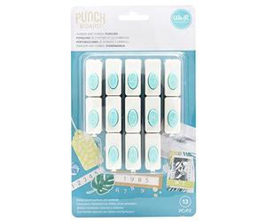 We R Memory Keepers Set per Word Punch Board con Numeri e Simboli per la Creazione di Biglietti e Hobby Creativi con la Carta, Bianca, 3,5 cm x 1,27 cm