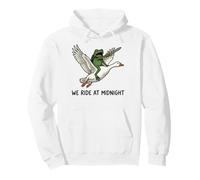 We Ride At Midnight Frog Felpa con Cappuccio