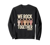 We Rock Together #BeGreat unità Diversità Felpa
