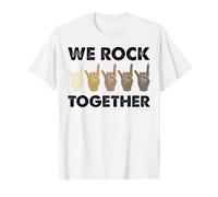 We Rock Together Divertente Lingua dei Segni Maglietta