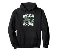 We Run As One da Corsa per Cani Canicross Race Day Felpa con Cappuccio