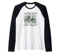 We Run As One da Corsa per Cani Canicross Race Day Maglia con Maniche Raglan