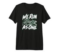 We Run As One da Corsa per Cani Canicross Race Day Maglietta Premium