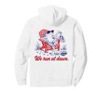 We Run At Dawn Frog Divertente Felpa con Cappuccio