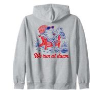 We Run At Dawn Frog Divertente Felpa con Cappuccio