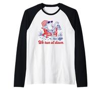 We Run At Dawn Frog Divertente Maglia con Maniche Raglan