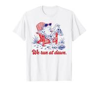 We Run At Dawn Frog Divertente Maglietta