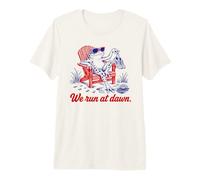We Run At Dawn Frog Divertente Maglietta Premium