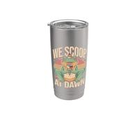 We Scoop At Dawn Frog Gelato Sundae Bicchiere termico in acciaio inox doppia parete