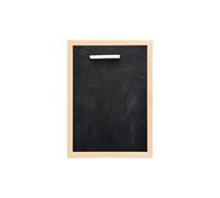 WE-STOCK Lavagnetta Nera in Legno 20x30cm con Gessetto Incluso