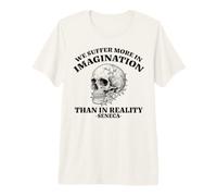 We Suffer More in Imagination Stoic Seneca Wisdom Citazione Maglietta Premium