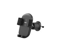 WE Supporto universale da auto per smartphone: attacco per griglia di ventilazione - Sistema di fissaggio con 3 punti di presa - rotazione a 360° - nero - MAX 8,9CM - Nouvo
