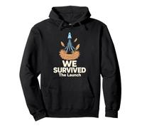We Survived The Launch Rocket Nido Piume T-Shirt Felpa con Cappuccio