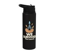 We Survived The Launch Rocket Nido Piume T-Shirt Stainless Steel Insulated Water Bottle