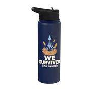 We Survived The Launch Rocket Nido Piume T-Shirt Stainless Steel Insulated Water Bottle