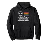 We The People 1776 Bandiera Arcobaleno No Kings America Felpa con Cappuccio