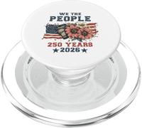 We The People 250 Years 2026 Patriotic Floral USA Flag PopSockets PopGrip per MagSafe
