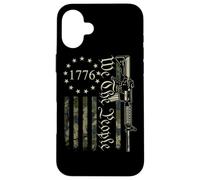 We The People - Divertente bandiera USA mimetica AR15 militare Pro Gun Custodia per iPhone 16 Plus