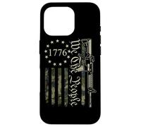 We The People - Divertente bandiera USA mimetica AR15 militare Pro Gun Custodia per iPhone 16 Pro