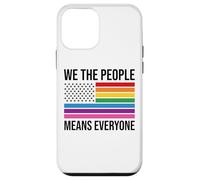 WE THE PEOPLE MEANS EVERYONE X LGBTQIA+ LGBTQ USA Custodia per iPhone 12 mini