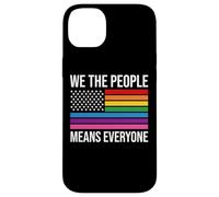 WE THE PEOPLE MEANS EVERYONE X LGBTQIA+ LGBTQ USA Custodia per iPhone 14 Plus