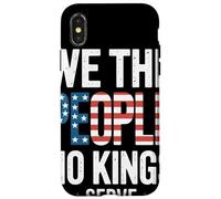 We The People No Kings Serve Bandiera USA Libertà Patriota Custodia per iPhone X/XS